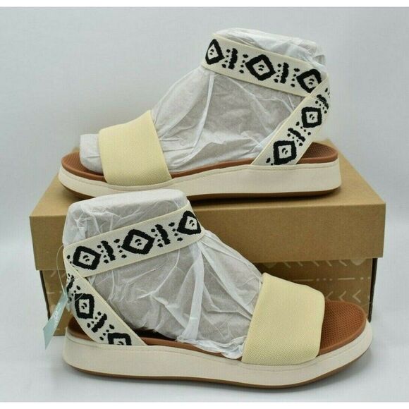 Zodiac Womens Size 9.5 M Cyprus Flatform Birch Multi Tan Brown Gladiator Sandals - Picture 1 of 11